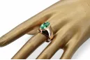 Ring Vintage craft Emerald Original Vintage 14K Rose Gold vrc077r